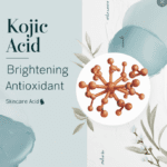 illustration of kojic acid molecular structure